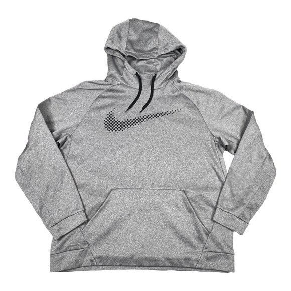 Nike Other - NIKE Therma-Fit Gray Hoodie Men's XL Fleece Kangaroo Pocket Pullover